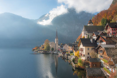 Panoramic view of buildings against sky