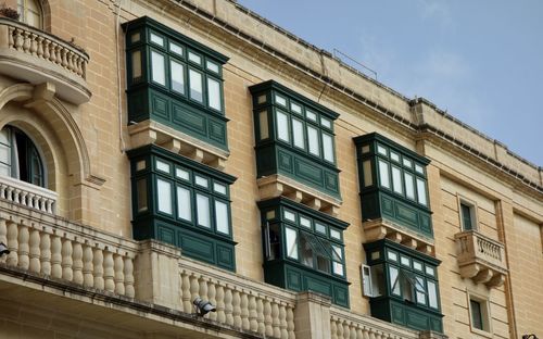 Low angle view of building against sky