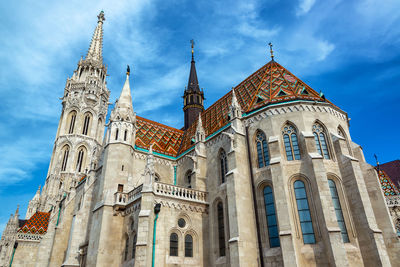 Low angle view of historical building against sky