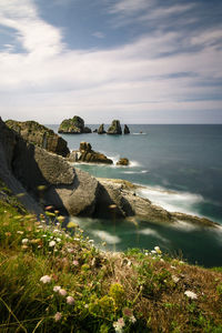 Scenic view of sea against sky