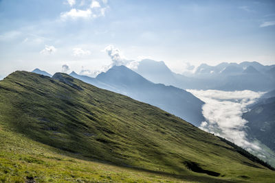 View to zugspitze from kohlberg