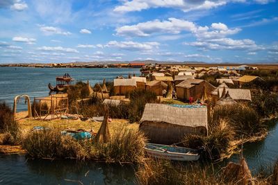 Panoramic view of sea against sky