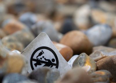 Close-up of pebbles for sale