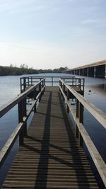 Pier in sea