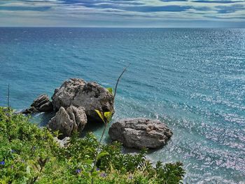 Scenic view of sea against sky