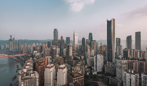 Aerial view of a city