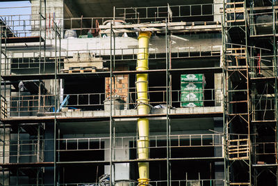 Low angle view of yellow building