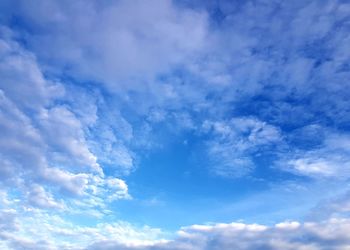 Low angle view of clouds in sky