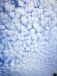 Low angle view of clouds in sky