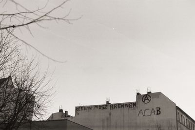 Low angle view of building against sky