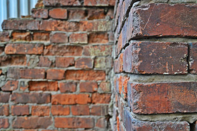 Close-up of brick wall