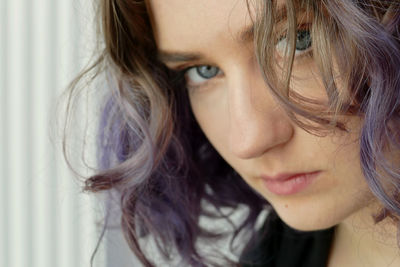 Close-up portrait of beautiful woman