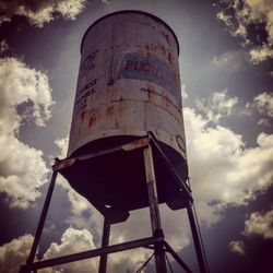 Low angle view of built structure against sky