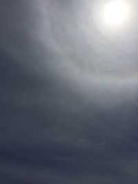 Low angle view of cloudy sky