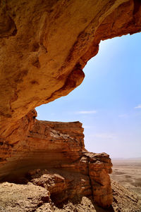 View of rock formation