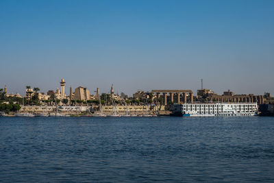 View of buildings in city at waterfront