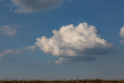 Low angle view of sky over land