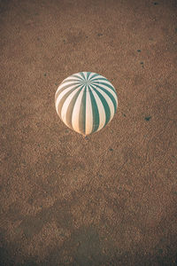 High angle view of hot air balloon