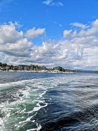 Scenic view of sea against sky