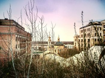 View of residential buildings against sky
