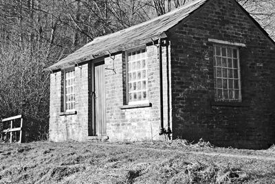 Exterior of abandoned house