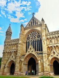 Low angle view of cathedral against sky