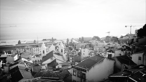 Cityscape with buildings in background