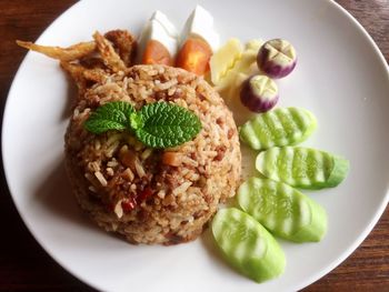 Close-up of salad in plate