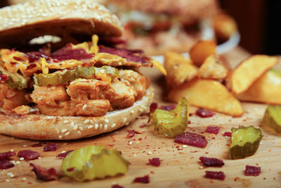 Close-up of food in plate