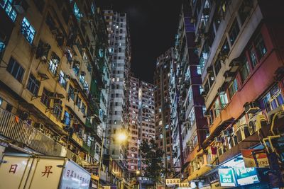 Illuminated cityscape at night