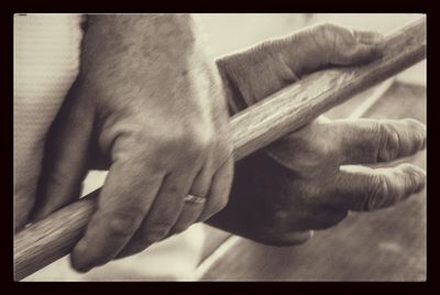 Close-up of human hand