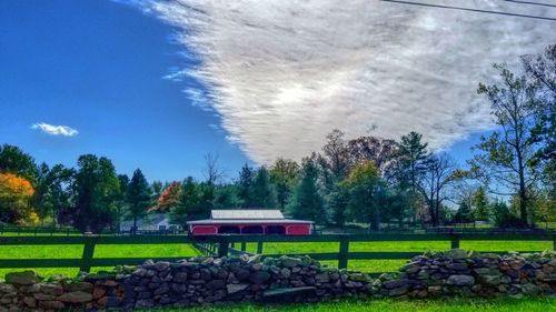 Park against sky