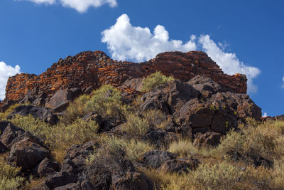 Scenic view of rocky mountains against sky