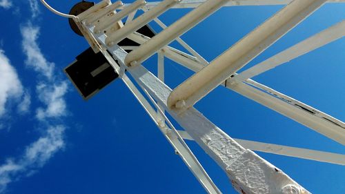 Low angle view of blue sky