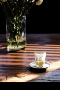 Close-up of coffee on table