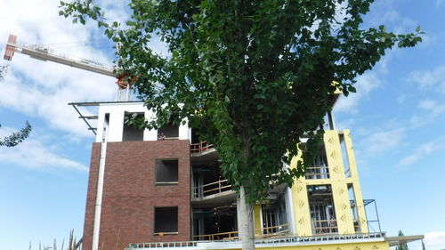 Low angle view of building against sky