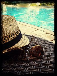 Reflection of trees in water