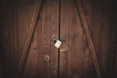 Full frame shot of wooden door