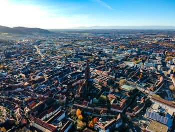 High angle view of cityscape