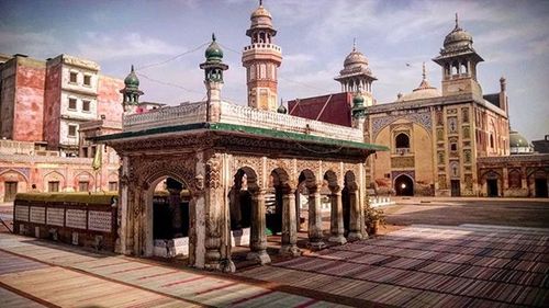 Low angle view of historical building