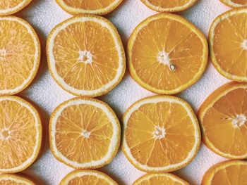 Full frame shot of orange fruits