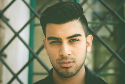 Close-up portrait of young man