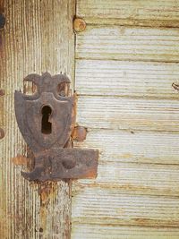 Full frame shot of wooden door