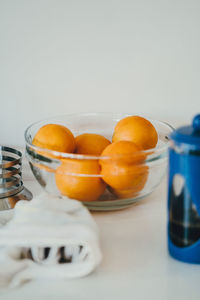 Close-up of orange fruits on table
