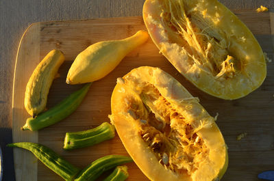 Close-up of fruits on table