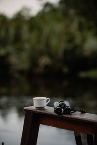 Close-up of coffee on table