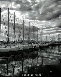 Boats in harbor