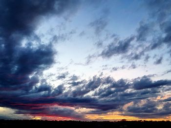 Clouds over landscape