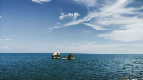 Scenic view of sea against sky