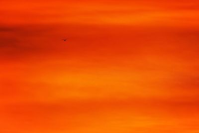 Low angle view of sky at sunset